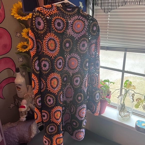 70's psychedelic fucking awesome cardigan - Picture 4 of 4